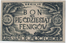 Oflag II C Woldenberg, 50 fenigów (1944) - Seria AII Reference: Podczaski DO-104.2.b, Lucow 913a (R2)
Grade: UNC