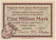 Guhrau (Góra Śląska), 1 mln mk 1923 Reference: Keller 2004.a
Grade: UNC 

POLAND POLEN GERMANY RUSSIA NOTGELDS