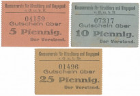 Hirschberg (Jelenia Góra), 5, 10 i 25 pfg (1918) - zestaw (3szt) Reference: Tieste 3045.15.01-03
Grade: 1, 1- 

POLAND POLEN GERMANY RUSSIA NOTGELD...
