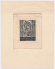 Exlibris Hanny i Bogusława Brandt - STALORYT Wymiary ryciny: 40 x 53 mm, kartki: 135 x 170 cm. Sygnowany ołówkiem pod ryciną BBrandt.&nbsp;