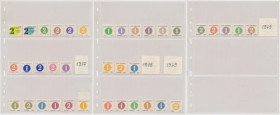 Kolekcja biletów towarowych NA CUKIER z lat 1977-79 (37szt)