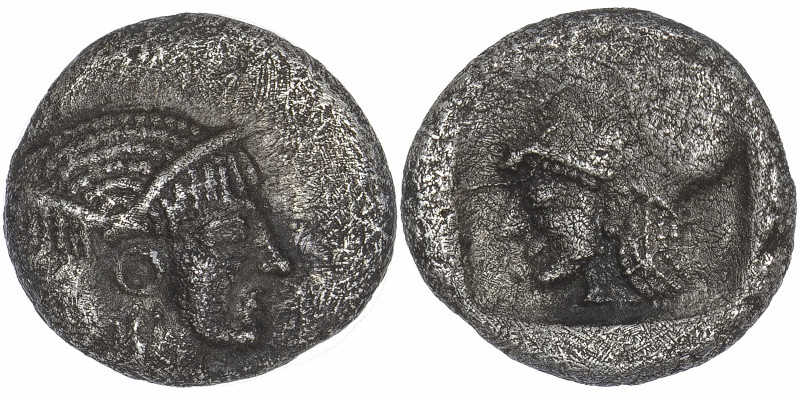 GRÈCE ANTIQUE
Chypre, Lapethos. Obole ND (500-450 av. J.-C.), Lapethos.
BMB.cf...