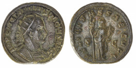 EMPIRE ROMAIN
Trajan Dèce (249-251). Double sesterce 249-251, Rome.
RIC.115c - C.39 ; Bronze - 43,70 g - 35,5 mm - 12 h 
Exemplaire spectaculaire e...