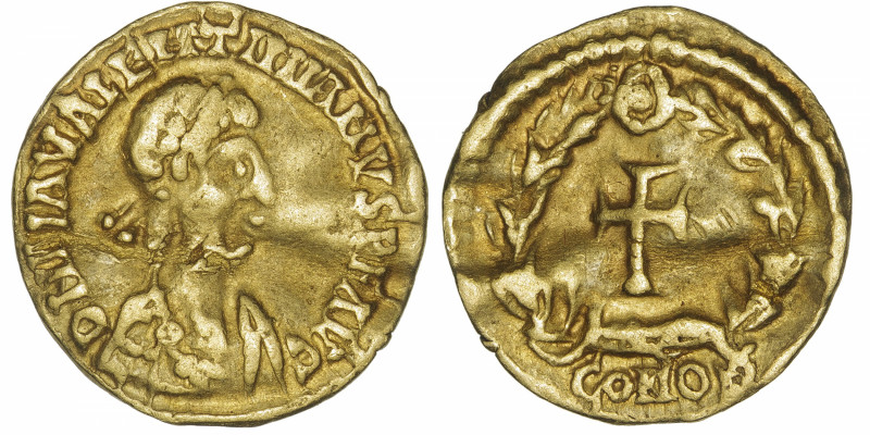 EMPIRE ROMAIN
Valentinien III (425-455). Trémissis 450, Gaule, Toulouse ?
RIC....