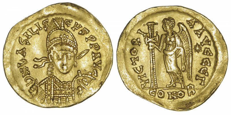 EMPIRE BYZANTIN
Basiliscus (475-476). Solidus 475-476, 3e officine, Constantino...