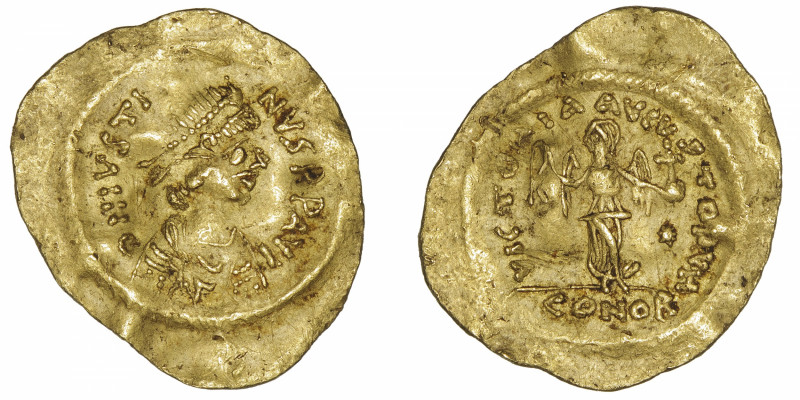 EMPIRE BYZANTIN
Justin II (565-578). Trémissis 565-578, Constantinople.
S.353 ...