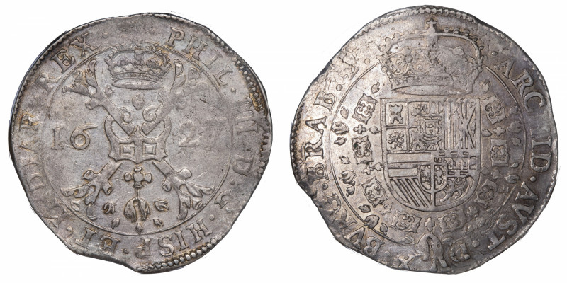 BELGIQUE
Brabant (duché de), Philippe IV (1621-1665). Patagon 1627, Anvers.
KM...