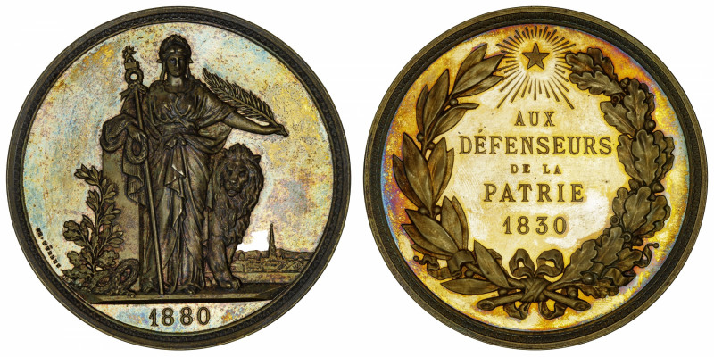 BELGIQUE
Léopold II (1865-1909). Médaille pour le cinquantenaire de l’indépenda...