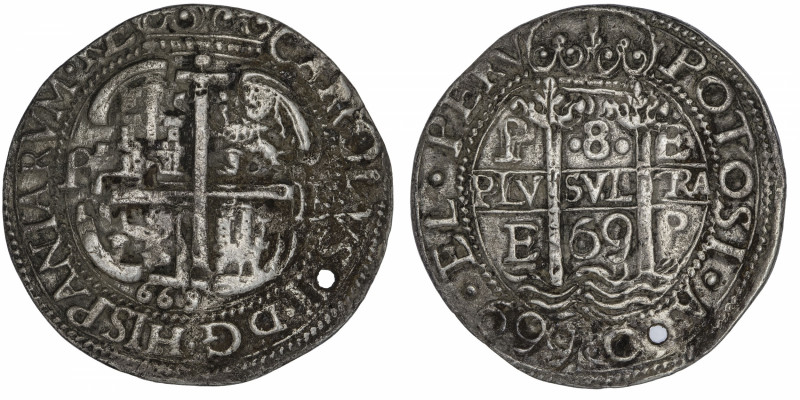 BOLIVIE
Charles II (1665-1700). 8 réaux 1669, Potosi.
KM.R26 ; Argent - 24,82 ...