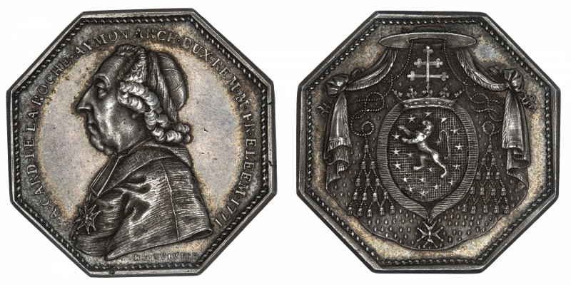 CAPÉTIENS
Louis XV (1715-1774). Jeton de Charles Antoine de La Roche-Aymon, arc...