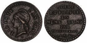 FRANCE
Directoire (1795-1799). Essai au module de 1 centime par Ph. Gengembre An 5 (1797), Paris.
G.72 ; Bronze - 2,09 g - 17,5 mm - 6 h 
TTB.