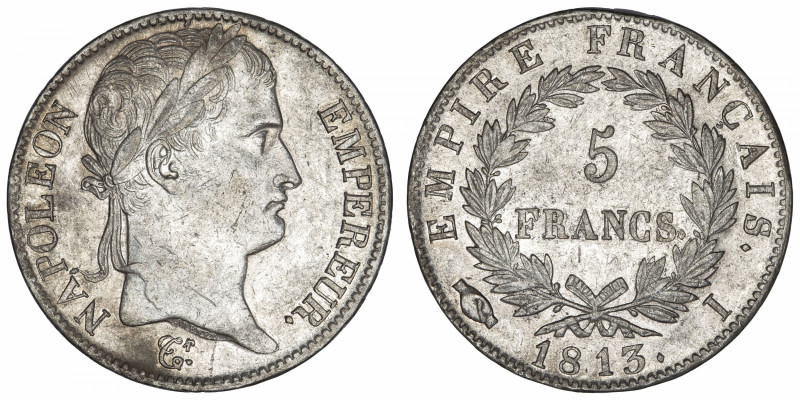 FRANCE
Premier Empire / Napoléon Ier (1804-1814). 5 francs Empire 1813, I, Limo...