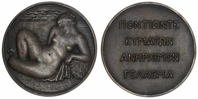 FRANCE
IIIe République (1870-1940). Médaille, Amphitrite par Marcel Gimond, SFA...