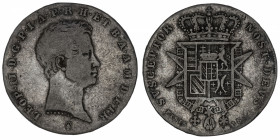ITALIE
Toscane (Grand-duché de), Léopold II (1824-1849). 5 paoli (1/2 francescone) 1834, Florence.
KM.73a ; Argent - 13,30 g - 30 mm - 6 h 
Rare. T...