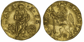 ITALIE
Vatican, Clément VII (1523-1534). Ducat papal ND, Bologne.
Fr.341 ; Or - 3,40 g - 23 mm - 9 h 
Type anonyme frappé entre Clément VII et Paul...