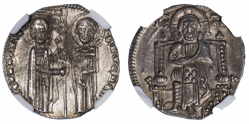 ITALIE
Venise, Pietro Gradenigo (1251-1311). Gros ND (1289-1311).
Mont.65 ; Ar...