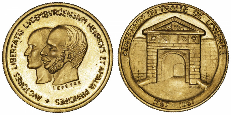 LUXEMBOURG
Jean (1964-2000). Module du 40 francs, centenaire du Traité de Londr...