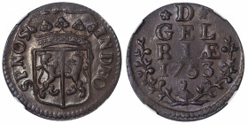 PAYS-BAS
Gelderland (Gueldre), République des Sept Provinces-Unies des Pays-Bas (1581-1795). Duit 1753.
KM.88 ; Cuivre - 3,84 g - 20,5 mm - 12 h 
T...