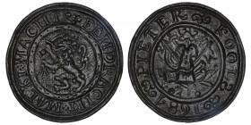 PAYS-BAS
Hollande, République des Sept Provinces-Unies des Pays-Bas (1581-1795). Méreau, Peter KOOL 1684, Amsterdam.
Bronze - 21,56 g - 43 mm - 12 h...