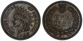 USA
République fédérale des États-Unis d’Amérique (1776-à nos jours). One cent tête d’indien 1886, Philadelphie.
KM.90a ; Bronze - 2,98 g - 19 mm - ...