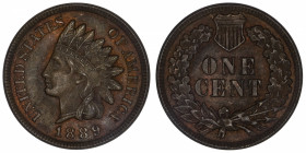 USA
République fédérale des États-Unis d’Amérique (1776-à nos jours). One cent tête d’indien 1889, Philadelphie.
KM.90a ; Bronze - 3,05 g - 19 mm - ...
