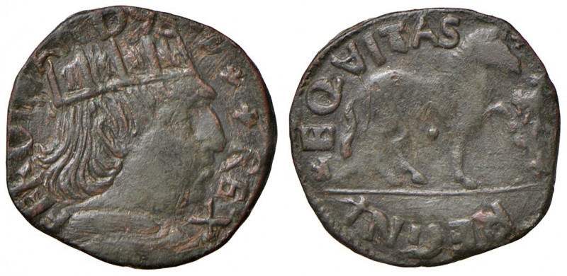 Aquila. Ferdinando I d’Aragona (1458-1494). Cavallo AE gr. 1,80. MEC14, 993. D’A...