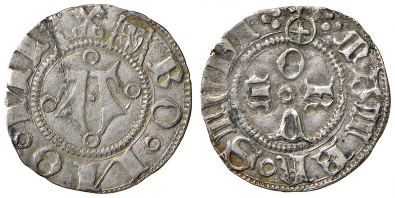 Bologna. Martino V (1417-1431). Bolognino (armetta Aleman; governatore nel 1424,...