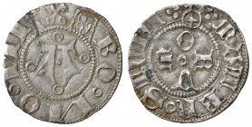 Bologna. Martino V (1417-1431). Bolognino (armetta Aleman; governatore nel 1424, legato nel 1426) AR gr. 1,14. Muntoni 45. Berman 281. Chimienti 137. ...