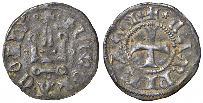 Campobasso. Nicola II di Montfort (1461-1463). Denaro tornese MI gr. 0,86. MEC14...