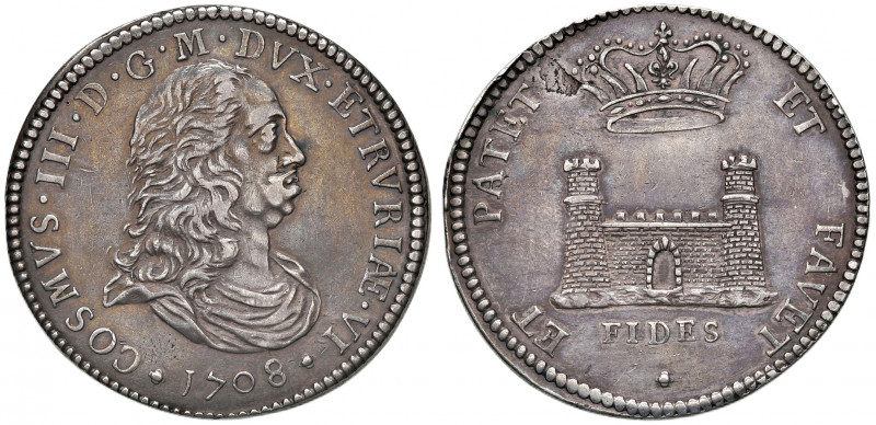 Livorno. Cosimo III de’ Medici (1670-1723). Tollero 1708 AG gr. 26,90. Galeotti ...