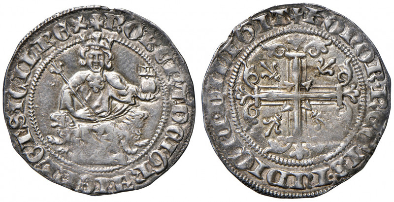 Napoli. Roberto d’Angiò (1309-1343). Gigliato AG gr. 3,97. P.R. 1. MIR 28. Patin...