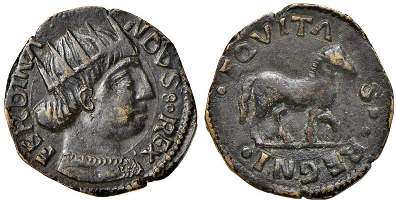 Napoli. Ferdinando I d’Aragona (1458-1494). Cavallo 1472-1488 AE gr. 2,00. P.R. ...