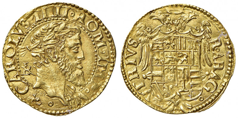 Napoli. Carlo d’Asburgo re di Spagna, delle Due Sicilie etc… (1516-1556), V come...