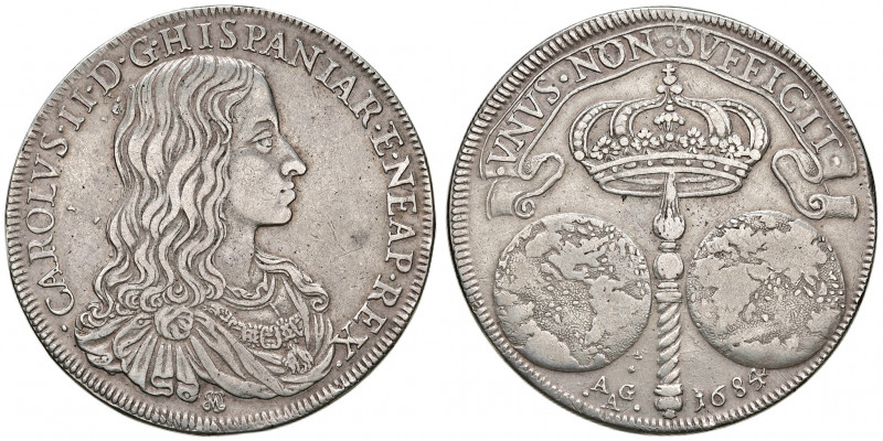 Napoli. Carlo II di Spagna (1665-1700). II periodo: re, 1674-1700. Ducato 1684 A...
