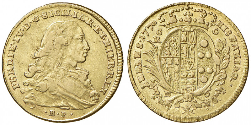 Napoli. Ferdinando IV di Borbone (1759-1816). Da 6 ducati 1770 AV gr. 8,78. P.R....