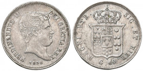 Napoli. Ferdinando II di Borbone (1830-1859). Da 60 grana 1838 AG. Pagani 234. P.R. 96. MIR 505/3. Magliocca 577. BB
