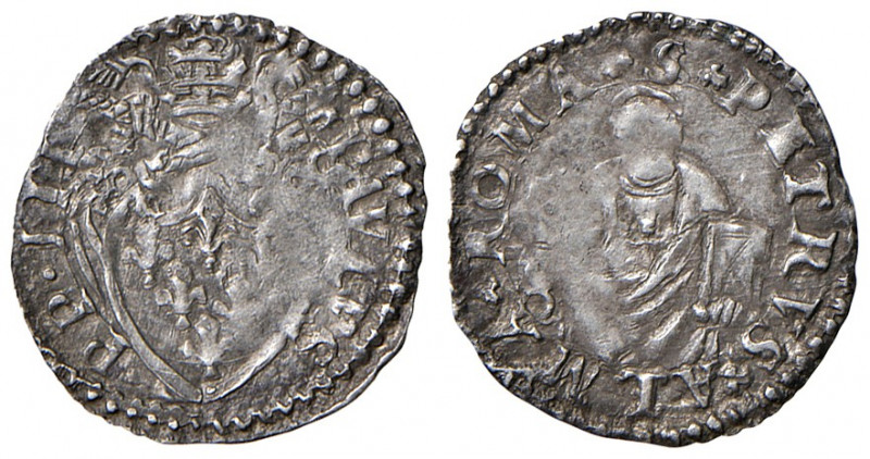 Roma. Paolo III (1534-1549). Baiocco AG gr. 0,35. Muntoni 74 var. (per la punteg...