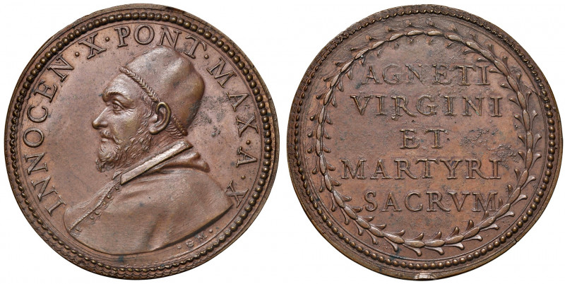 Roma. Innocenzo X (1644-1655).Medaglia anno X (1654) AE gr. 21,66 Ø 40 mm. Opus ...