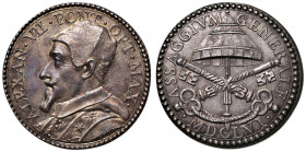 Roma. Alessandro VII (1655-1667). Medaglia 1656 AG gr. 15,00 Ø 30 mm. Opus Gaspare Morone Mola. Per regalia o assaggio metalli. Patrignani 1. Ex asta ...