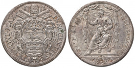 Roma. Innocenzo XI (1676-1689). Piastra 1680 AG gr. 32,42. Muntoni 32. Berman 2086. MIR 2016/1. SPL