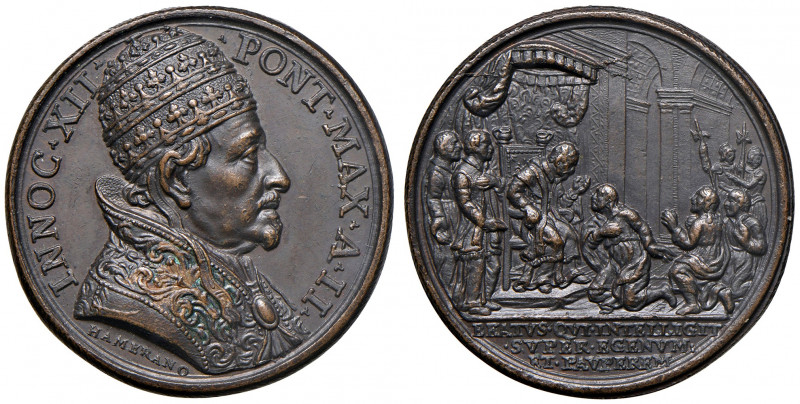 Roma. Innocenzo XII (1691-1700). Medaglia anno II (1693) AE gr. 18,69 Ø 32 mm. O...