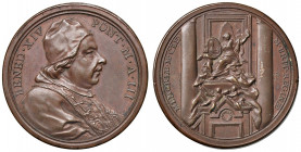 Roma. Benedetto XIV (1740-1758). Medaglia anno III (1743) AE gr. 17,09 Ø 32,5 mm. Opus Ottone ed Ermenegildo Hamerani. Per la costruzione del monument...