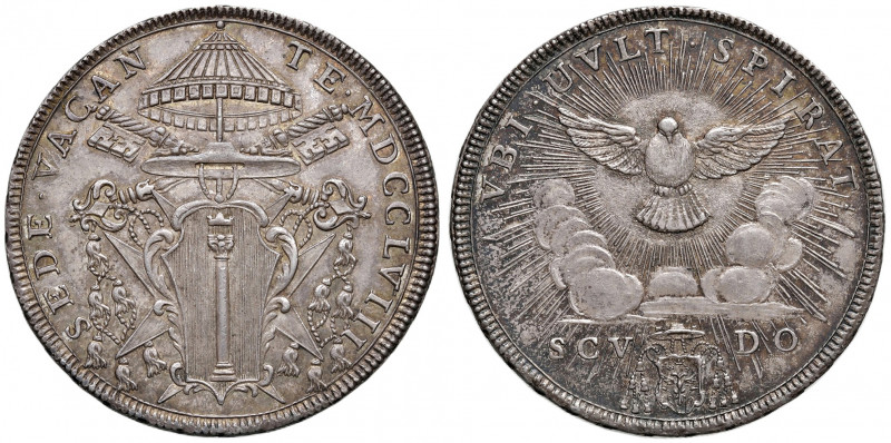 Roma. Sede Vacante 1758 (Camerlengo card. Girolamo Colonna). Scudo 1758 AG gr. 2...