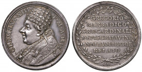 Roma. Clemente XIII (1758-1769). Medaglia anno IV/1761 AG gr. 15,69 Ø 34 mm. Opus Ottone Hamerani. Per la beatificazione del card. Gregorio Barbarigo....