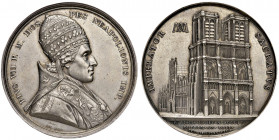 Roma. Pio VII (1800-1823). Medaglia 1804 AG gr. 34,05 Ø 41 mm. Coniata a Parigi. Opus Jean Pierre Droz e Louis Jaley. Per l’incoronazione di Napoleone...