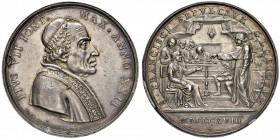Roma. Pio VII (1800-1823). Medaglia anno XXII/1821 AG gr. 30,75 Ø 41 mm. Opus Tommaso Mercandetti. Per il riconoscimento del corpo di San Francesco. B...