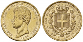 Savoia. Carlo Alberto (1831-1849). Da 100 lire 1834 (Torino) AV. Pagani 139. MIR 1043e. Buon BB
