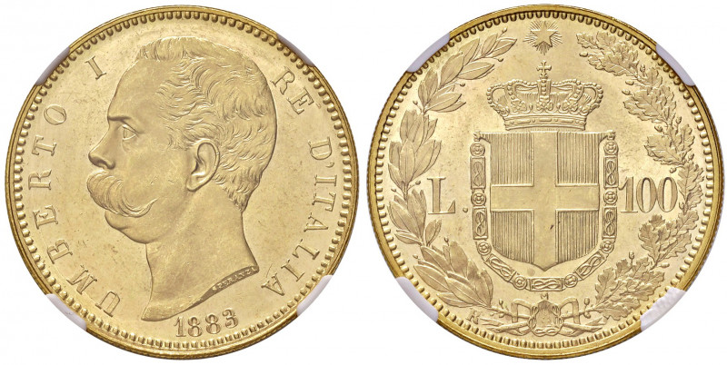 Savoia. Umberto I re d’Italia (1878-1900). Da 100 lire 1883 AV. Pagani 569. MIR ...