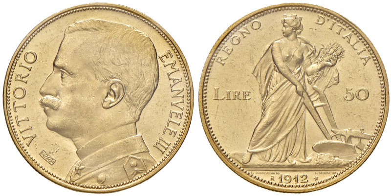 Savoia. Vittorio Emanuele III re d’Italia (1900-1946). Da 50 lire 1912 AV. Pagan...
