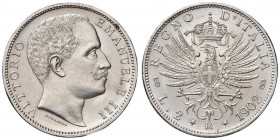 Savoia. Vittorio Emanuele III re d’Italia (1900-1946). Da 2 lire 1902 AG. Pagani 726. MIR 1139b. Rara. Conservazione eccezionale, FDC